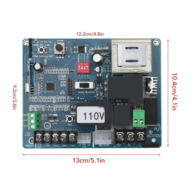 Universal Sliding Gate Opener Circuit Board – 110V, 30m Remote Range, 2 Controllers, Advanced Microcomputer Control