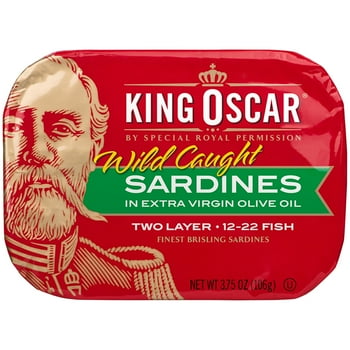 King O Brisling Sardines in Extra Virgin Olive Oil 3.75 Oz