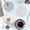 Gray, variant on Woven Round Placemats Cotton Rope Table Mats Heat Insulation Coasters for Kitchen Dining Table Decor Waterproof Washable Protective Hot Dish Pad Natural Home Style Rustic Accent