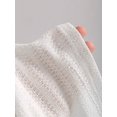 thumbnail image 6 of White Halter Neck Lace Trim Textured A-Line Ruffle Elegant Dress, 6 of 6