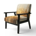 thumbnail image 3 of Designart "Golden Radiance II" Upholstered Abstract Landscape Accent Chair and Modern & Contemporary Arm Chair - Multiple Color & Pattern, 3 of 7