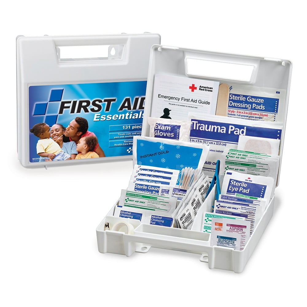 First Aid Only FAO-134 200-Piece Plastic Case First Aid Kit - Walmart ...