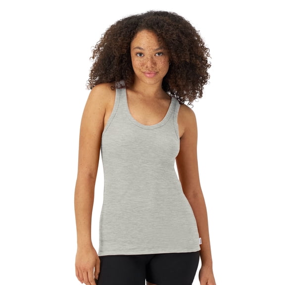 Hanes Originals Comfywear Women's Rib Tank Grey Marle 2 L