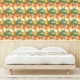 thumbnail image 3 of Ambesonne Palm Trees Peel & Stick Wallpaper for Home, Tropical Summer Vibes, 13"x100", Cadet Blue Salmon Mustard, 3 of 5