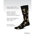 thumbnail image 3 of MeMoi Happy Hour Beer and Peanuts Bamboo Blend Men's Crew Socks - Mens - Male, 10-13, Black, 3 of 10