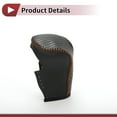 thumbnail image 4 of Unique Bargains 1 Pc Cubierta de Pomo de Cambio para Honda Accord 2008-2012 Protector de Mango de Cambio Negro Fibra de Carbono Negro Marrón Cuero Sintético, 4 of 6