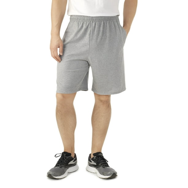Big Men's Platinum Jersey Shorts with Side Pockets
