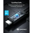 Thunderbolt 4 Certified Cable, 6.6 ft USBC to USBC Cable with 100W