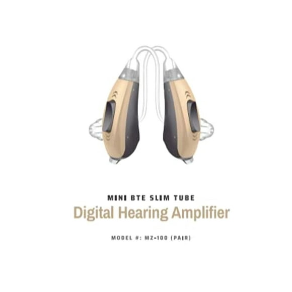 Digital Heairing Amplifier Mini BTE Slim Tube - Pair: MZ-100