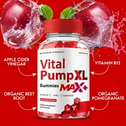 Vital Pump XL Max + Gummies for Men, Advanced Formula, Vital Pump XL Max+ Supplement for Men All Natural Maximum Strength (10 Pack)