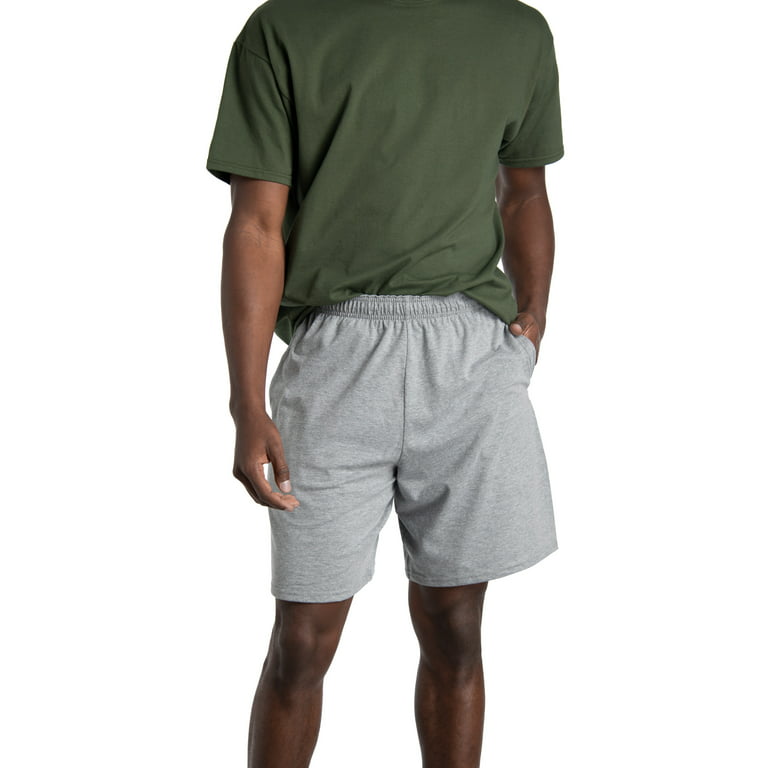 Fruit of the Loom Men's 360 Breathe Jersey Shorts, 8.5-9.5 Inseam, 2 Pack