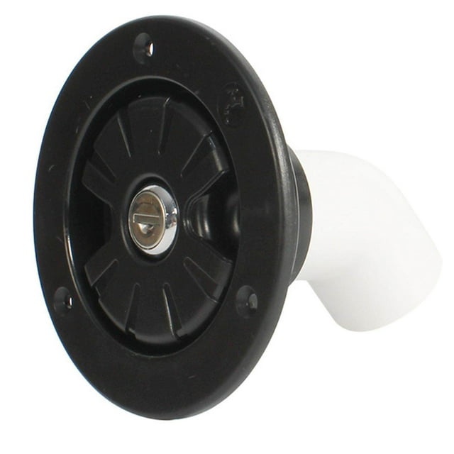 Maoww 78mm Water Inlet Filler Tough Fill Hatch for RV Trailer Boat Motorhome Black