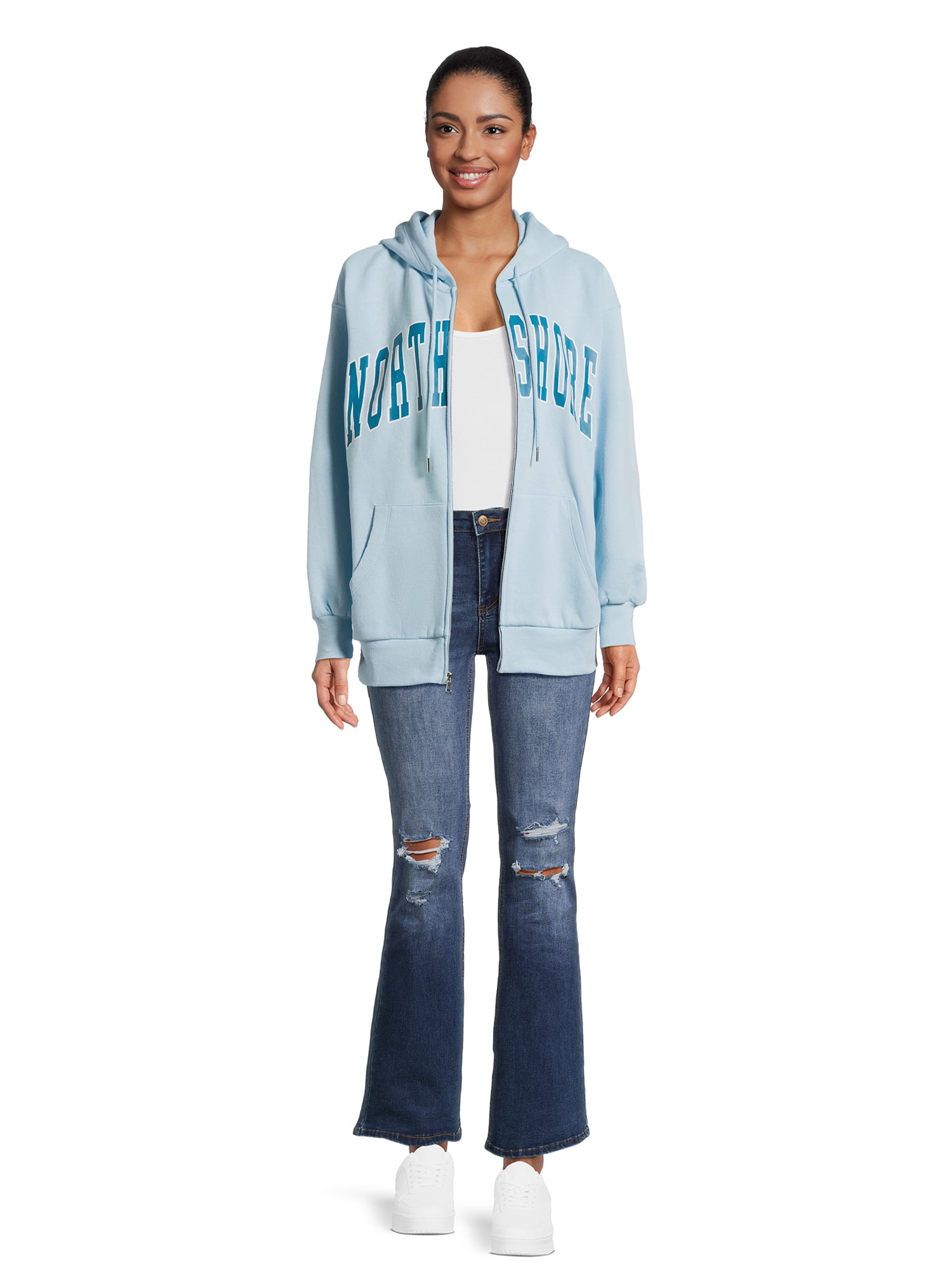 Self Esteem Juniors Graphic Zip Hoodie Sweatshirt, Sizes S-XL