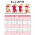 thumbnail image 5 of Conjuntos de bikini de triángulo para mujer de 2 piezas con lazo en la espalda, parte inferior de triángulo, trajes de baño, color rojo medio, 5 of 5