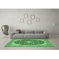 thumbnail image 3 of Ahgly Company Indoor Rectangle Medallion Emerald Green Traditional Area Rugs, 3' x 5', 3 of 4
