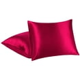 thumbnail image 1 of Unique Bargains Taies d'Oreiller en Satin avec Fermeture Enveloppe 2 Pcs, 1 of 9