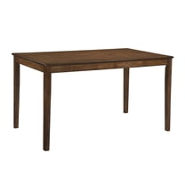 JERFIT Modern Rectangular Dining Table for 4, Brown Wood Kitchen Table, Farmhouse Dining Room Furniture