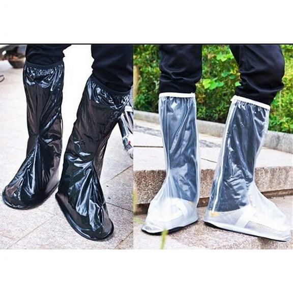 HEALEEP Waterproof Boot Covers Reusable And Foldable White 14.2X11.8X4.7In For Men In Rainy Weather