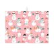 thumbnail image 1 of Fotbe Cute Pink Snowman Cat Alfombrilla de Secado para Cocina con Estampado, 18x24 Pulgadas, 1 of 7
