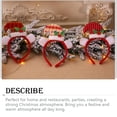 thumbnail image 4 of Billuyoard Diademas de Navidad Regalos para niños Santa Accesorios para el cabello para adultos Accesorios de rendimiento de dibujos animados Kits de decoración para fiestas Rejilla amarilla roja, 4 of 6