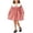 Red, variant on hotojiny Toddler Girls Gingham Dress Checkered Long Sleeve A-Line Plaid Dress Cute Crew Neck Collared Kids Flowy Dress(Sky Blue,2-3 Years)