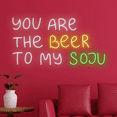 thumbnail image 2 of Glowneon You Are The Beer To My Soju Neon Signs, Beer Club Soju Sign, 2 of 4
