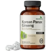 Futurebiotics Korean Panax Ginseng 1000 MG Per Serving Energy, Memory & Brain Health Support, Non-GMO, 120 Capsules