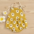 thumbnail image 2 of Kiapeise Baby Girls Summer One-Piece Jumpsuit Sleeveless Floral Strap Romper, 2 of 6