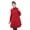 Red, variant on BAETEUY Women's Wool Coat Turtleneck Slim Fit Overcoat Autumn Winter