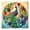 B, variant on DIY Resin Button Painting Kit with Frame, DIY Resin Button Painting Kit, Button Art Kits Beginners, Round Craft Buttons Mosaic Art Supply for Home Wall Decor, Creative Handmade DIY Gift - Type F
