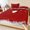 Red, variant on King Size Fitted Sheet Set - Red Christmas 3 Piece Bedding Sets 16" Deep Pocket Fitted Sheet with 2 Pillowcases, Snowflake Winter Xmas Ball Brushed Microfiber Hotel Luxury Bed Sheets