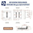 thumbnail image 2 of MULTINAUTIC Heavy Duty Floating Dock Hinge Kit, 2 of 3