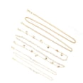 thumbnail image 4 of uds., soporte de cadena para cubierta facial de Metal, colgante de concha de perla de imitación, cordón de cadena para gafas, 4 of 5