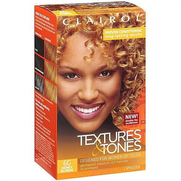 Clairol Professional Textures and Tones Permanent Hair Color, Honey Blonde, 1 Ea