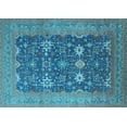 thumbnail image 1 of Ahgly Company Indoor Rectangle Oriental Light Blue Traditional Area Rugs, 7' x 10', 1 of 4