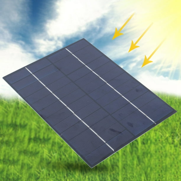 Módulo de Panel Solar, Paneles Fotovoltaicos que Ahorran Energía de Mini TamaRo, 5.5W Para Acamp El Hogar Solar Stree Hogar