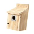 thumbnail image 4 of Comedero para pájaros de exterior, nido de madera para pájaros de ventana, carbonero de exterior Estilo B, 4 of 9
