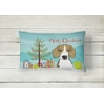 thumbnail image 2 of Carolines Treasures BB1611PW1216 Christmas Tree and Beagle Canvas Fabric Decorative Pillow, 12H x16W, multicolor, 2 of 3