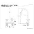 thumbnail image 2 of Kingston Brass KB495AX Two Handle Bar Faucet, Oil Rubbed Bronze, 2 of 2