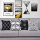 thumbnail image 2 of Fundas de almohada decorativas modernas, funda de cojín para habitación, dormitorio, sofá, silla, coche, gris y blanco, 18.0 x 18.0 in, 2 of 8