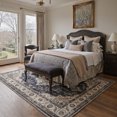 thumbnail image 2 of GENIMO 5'x7' Area Rug for Living Room, Machine Washable Non Slip Low Pile Rug for Bedroom Dining Room, Distressed Persian Diamond, ONYXBLOOM, 2 of 5