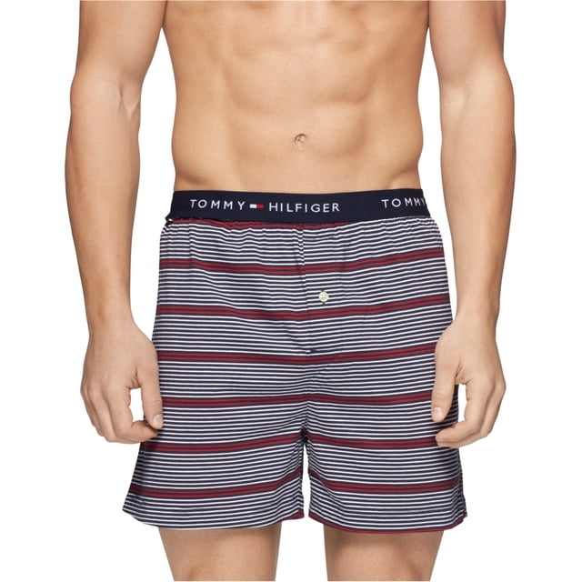 Calzoncillos tipo bóxer Tommy Hilfiger a rayas para hombre azul pequeño