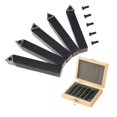 thumbnail image 1 of 5 PCS Indexable Carbide Tipped Lathe Cutter Tool Set 12.7mm 1/2" Lathe Boring Bar Facing Turning Tool Holder Set with Indexable Tungsten Carbide Tips, 1 of 2