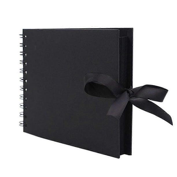 Álbum de recortes de fotos con lazo de 30 páginas, papel artesanal, libro de recuerdos