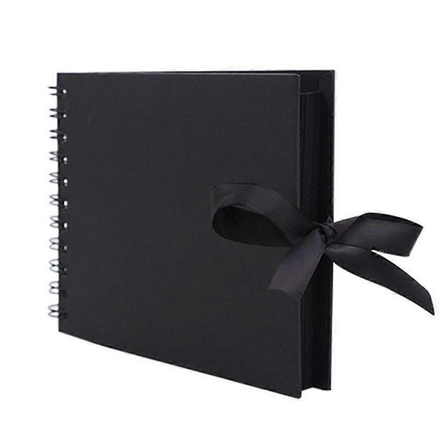 Álbum de recortes de fotos con lazo de 30 páginas, papel artesanal, libro de recuerdos