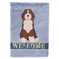 Carolines Treasures CK3792GF Bernedoodle 2 Welcome Flag Garden Size Small multicolor