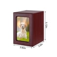 thumbnail image 3 of Urna de cremación para mascotas para perros - Urna de madera con marco de fotos conmemorativa contiene 30 pulgadas cúbicas de cenizas, 3 of 6