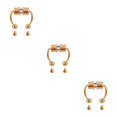 thumbnail image 3 of maskred 1/2/3/5 2021 New Fake Nose Ring Alloy Nose Hoop Septum Rings For Rosegold 3PCS, 3 of 6
