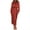 Brownish Red, variant on IDOPIP Women's Elegant Long Sleeve Satin Dress Mock Neck Elastic Waist Cocktail Party Maxi Dress