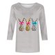 thumbnail image 2 of TaTaai Women Spring Casual T-Shirt Easter Themed Print Crew Neck Three Quarter Sleeve Loose Fit Pullover Top Ladies Daily Outdoor Street Wear Lightweight Non-See-Through Top Gift, 2 of 7